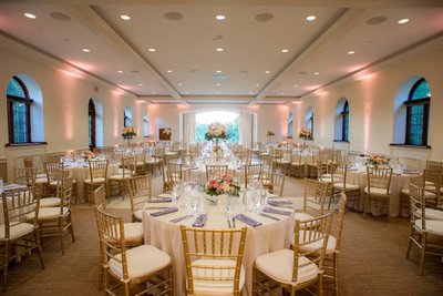 Estate Room wedding reception setup