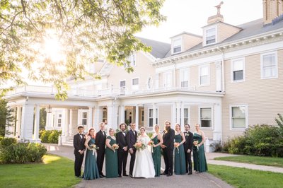 Endicott Estate bridal party wedding photos