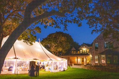 tented wedding at west chop club