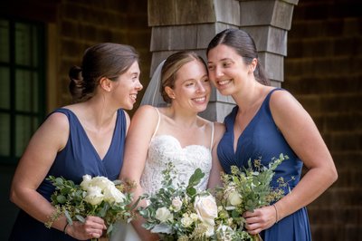 Blue and white wedding at the West Chop Club