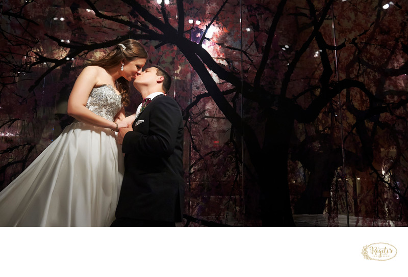 Bride and Groom at the Park Hyatt Cherry Blossom Box