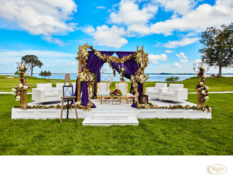 Opulent Mandap Decor,  Hyatt Cambridge, Maryland