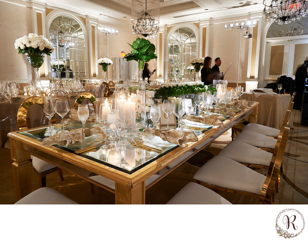 Tablescape at the Fairmont Hotel