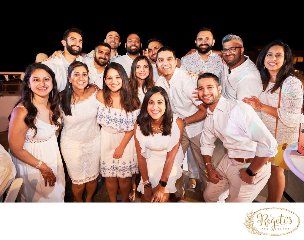 Anuj and Shruthi’s White Dress Welcome Party