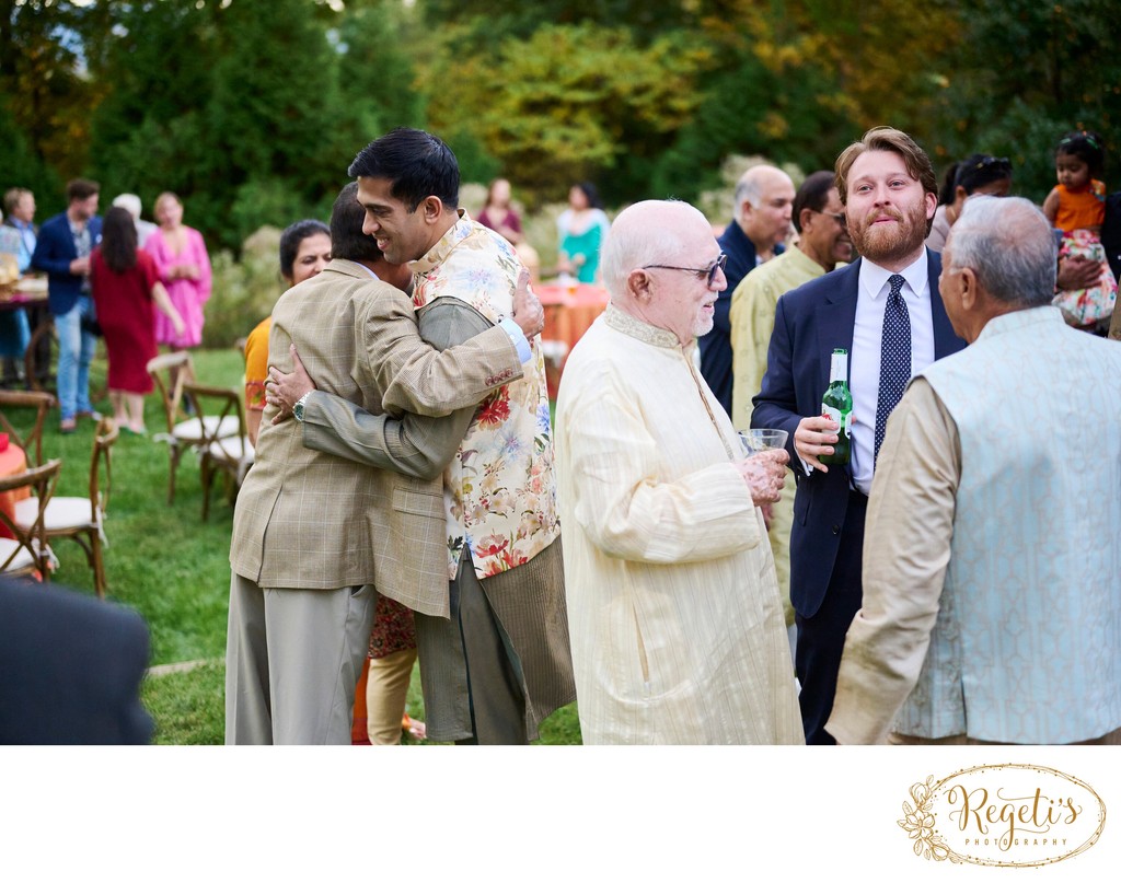 Wedding mehndi event celebrations and ceremony at bride’s private residence in Charlottesville, Virginia