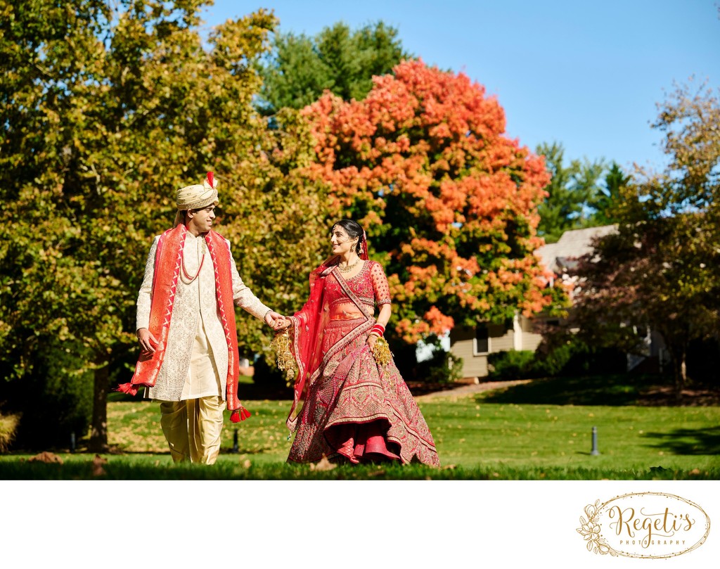 Anjali and Manish’s Romantic Straight-Out-of-Bollywood Wedding on the Lawn at the Boars Head Resort in Charlottesville, Virginia