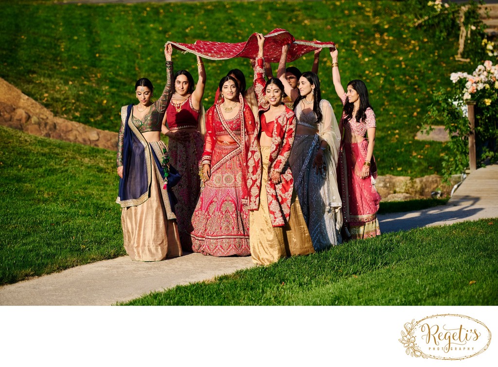 Anjali and Manish’s Romantic Straight-Out-of-Bollywood Wedding on the Lawn at the Boars Head Resort in Charlottesville, Virginia