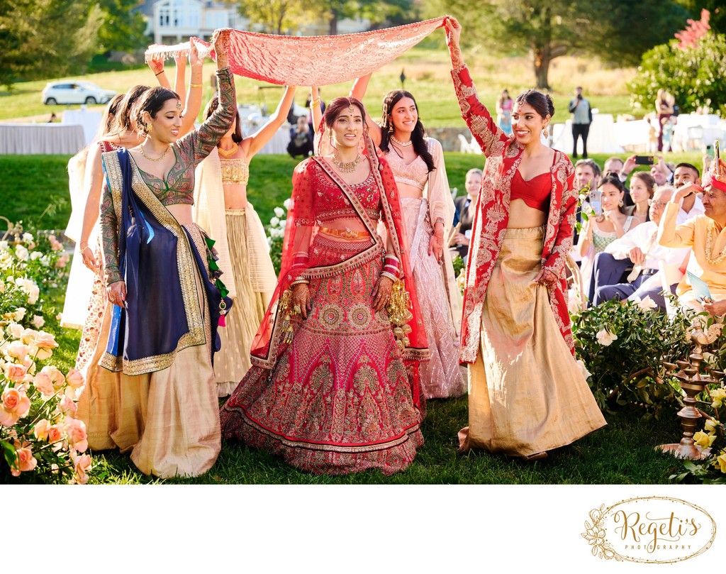 Anjali and Manish’s Romantic Straight-Out-of-Bollywood Wedding on the Lawn at the Boars Head Resort in Charlottesville, Virginia