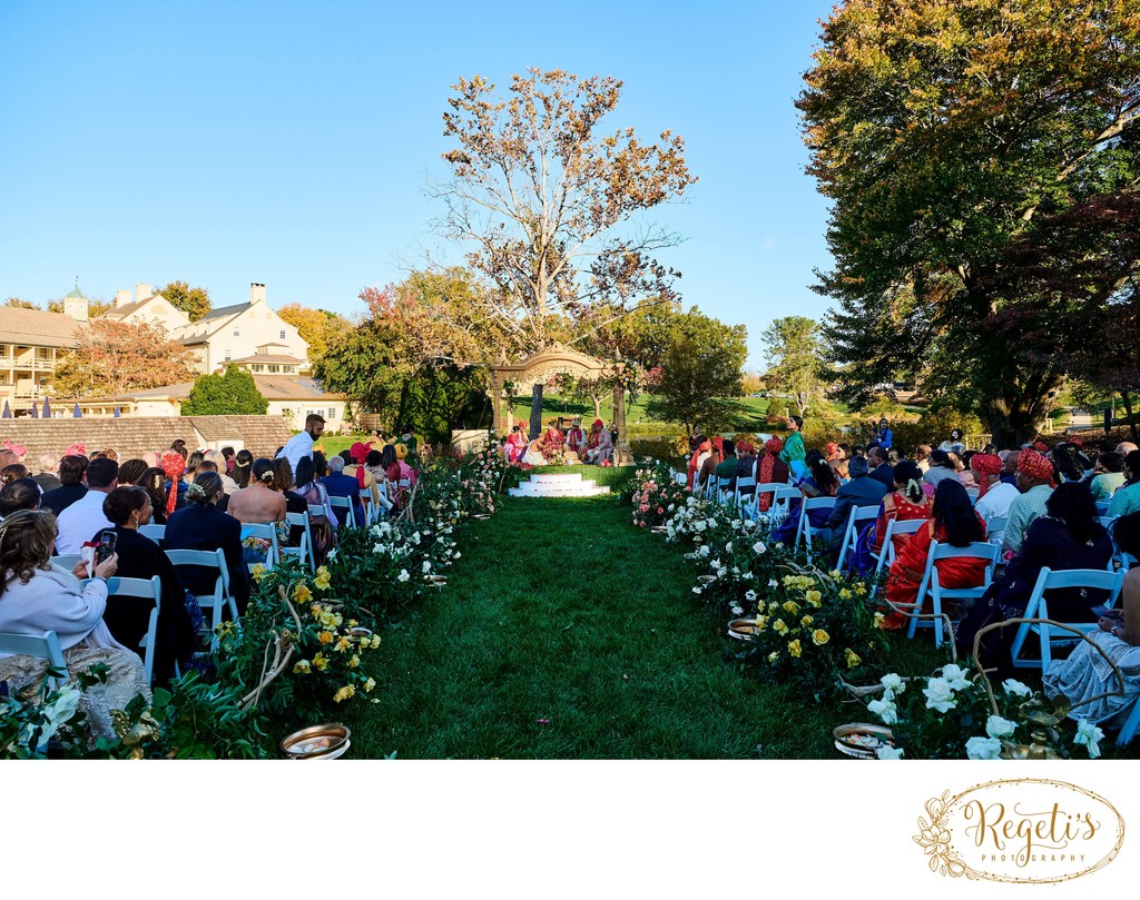 Anjali and Manish’s Romantic Straight-Out-of-Bollywood Wedding on the Lawn at the Boars Head Resort in Charlottesville, Virginia