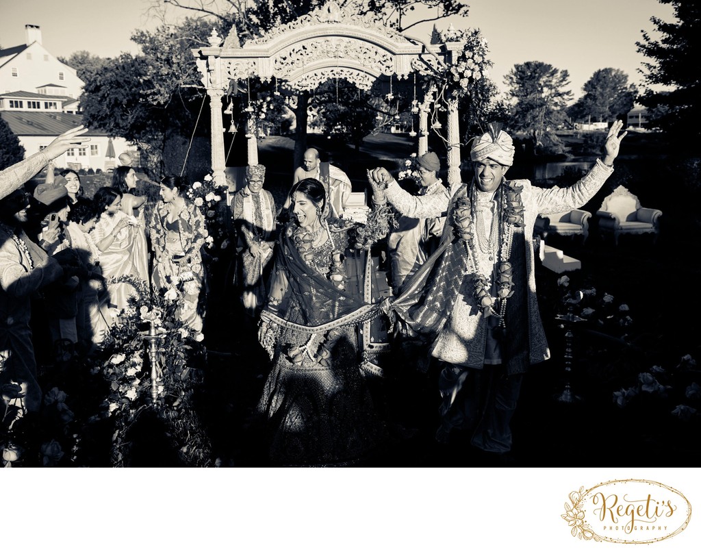 Anjali and Manish’s Romantic Straight-Out-of-Bollywood Wedding on the Lawn at the Boars Head Resort in Charlottesville, Virginia