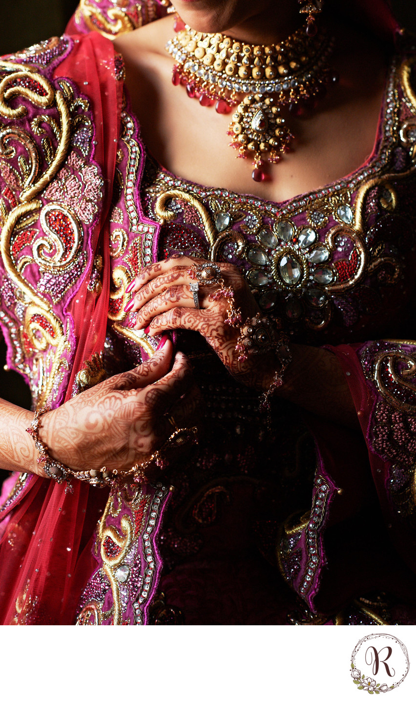 Ornately Adorned Punjabi Bride