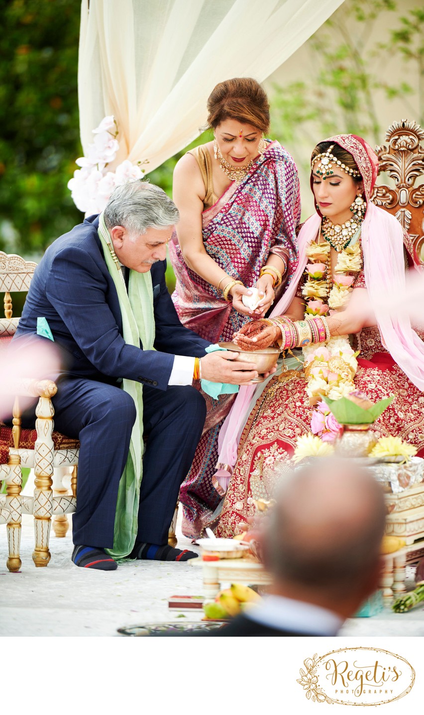 Kanyadaan at Indian Wedding.