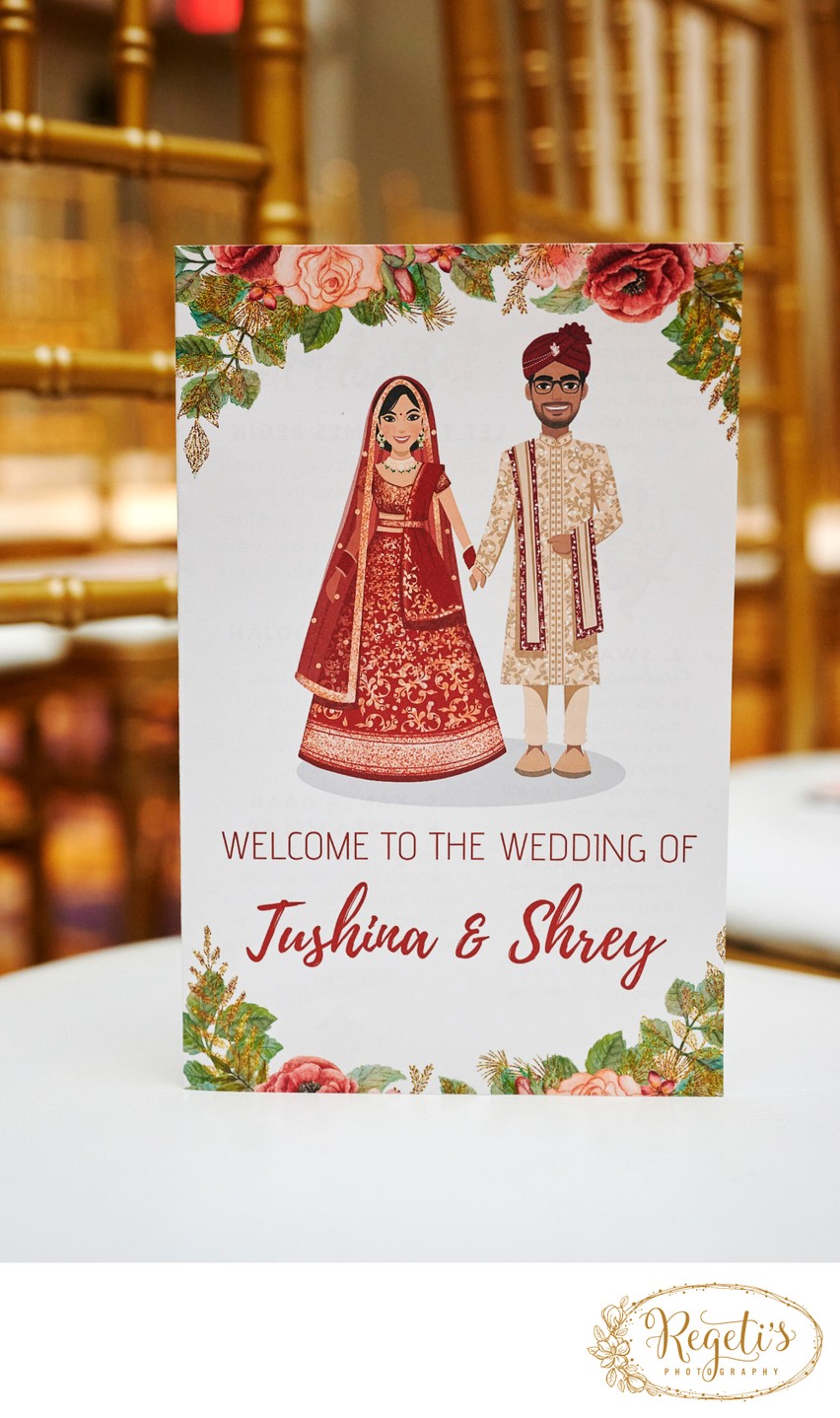 Indian Wedding Sign for the guests