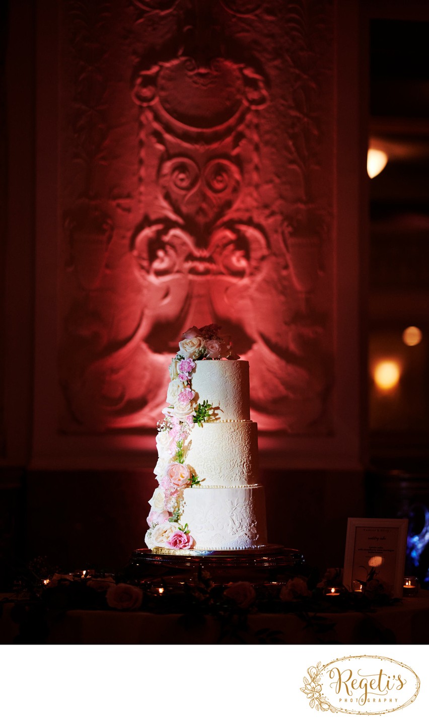 Wedding Cake at the Indian Wedding Reception