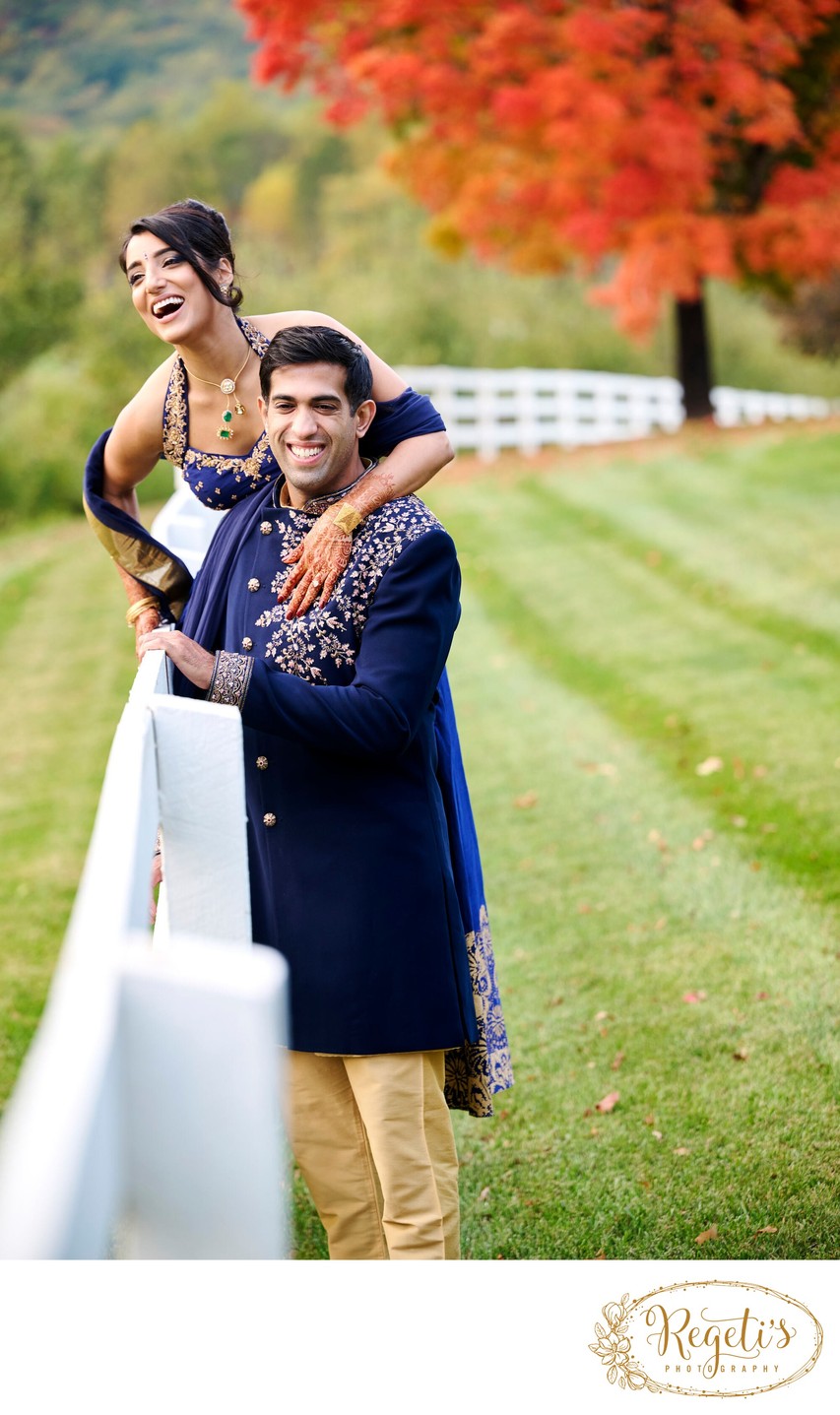 Wedding sangeet event celebrations and ceremonies at the Castle Hill Cider in Keswick, Virginia