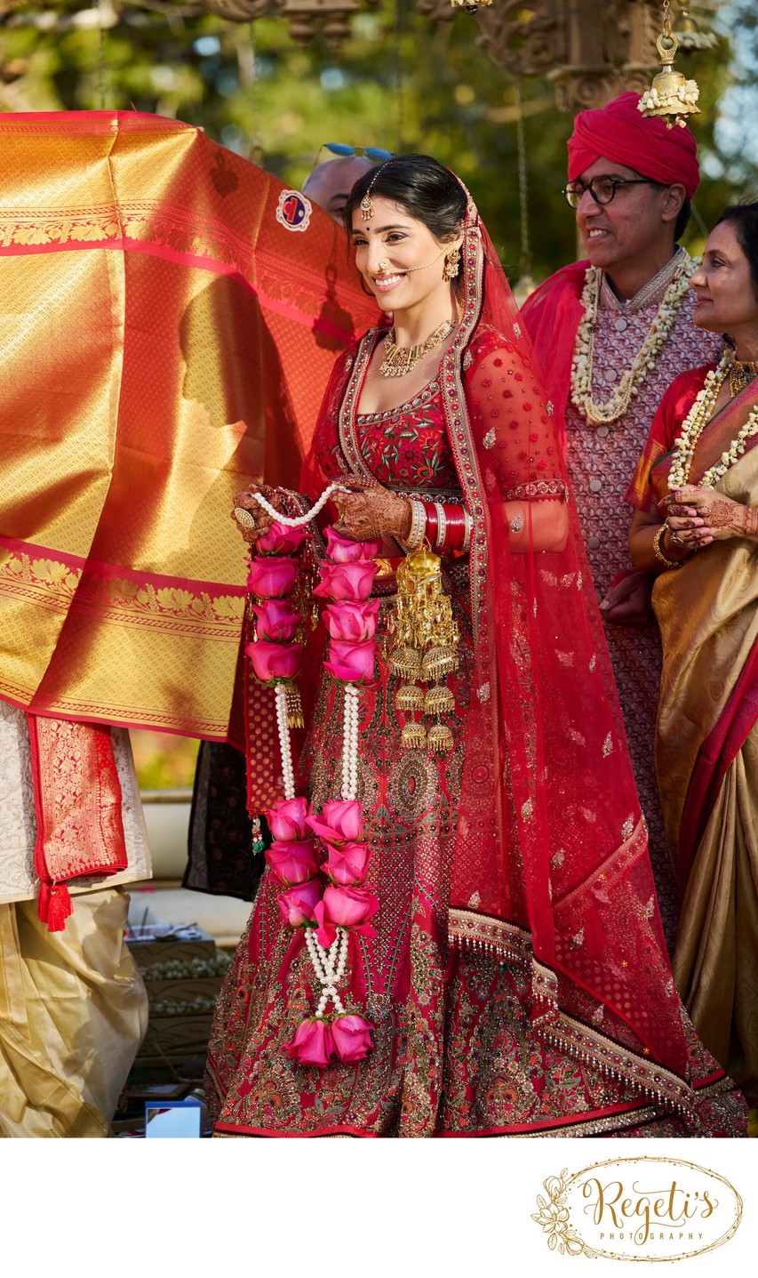 Anjali and Manish’s Romantic Straight-Out-of-Bollywood Wedding on the Lawn at the Boars Head Resort in Charlottesville, Virginia