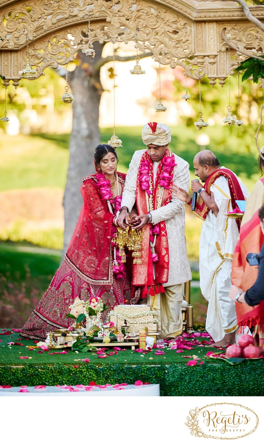 Anjali and Manish’s Romantic Straight-Out-of-Bollywood Wedding on the Lawn at the Boars Head Resort in Charlottesville, Virginia