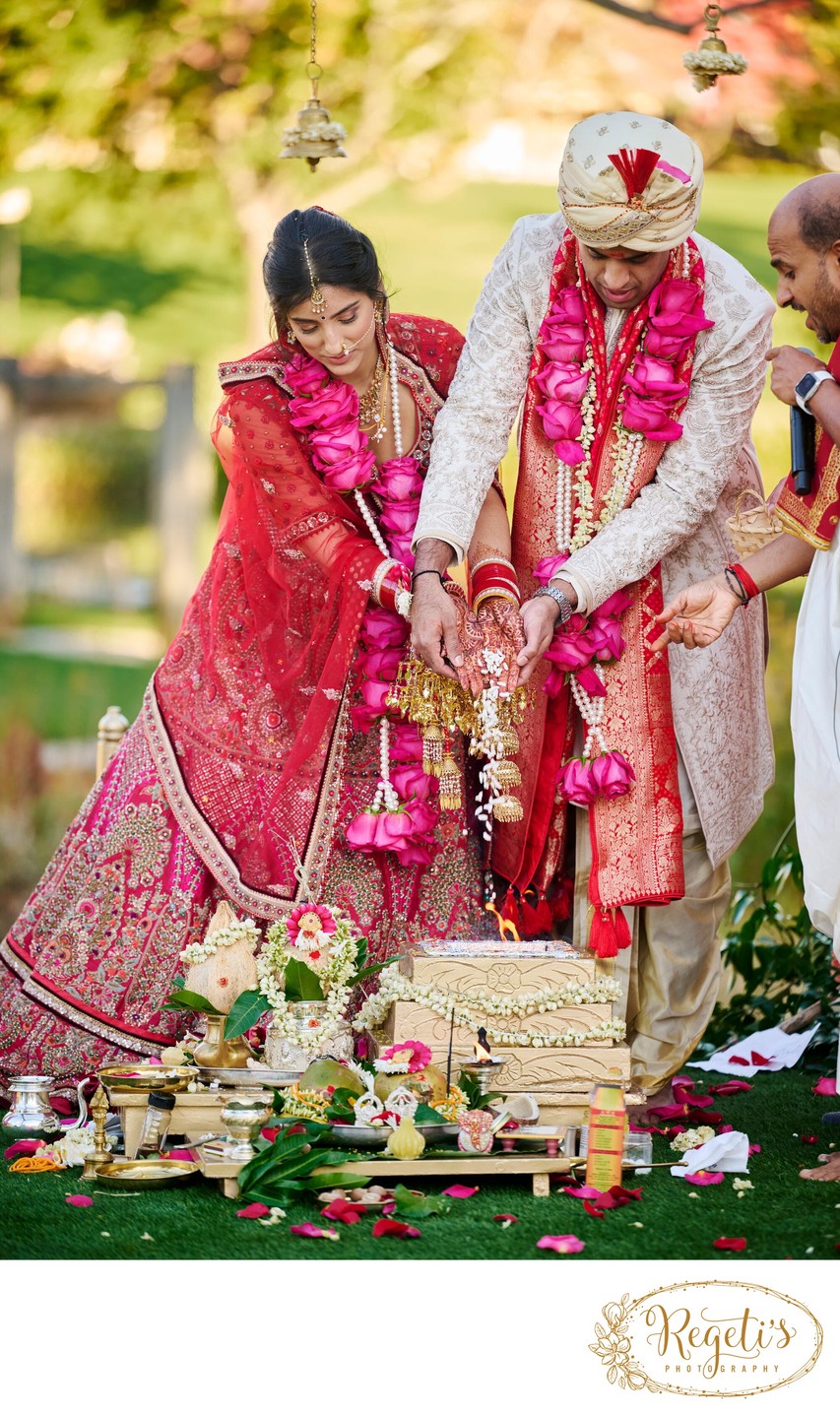 Anjali and Manish’s Romantic Straight-Out-of-Bollywood Wedding on the Lawn at the Boars Head Resort in Charlottesville, Virginia