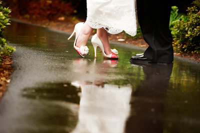Bride and Groom Infamous Shoe Shot