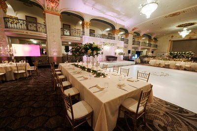 Indian Wedding Reception decor at the Mayflower Hotel in DC