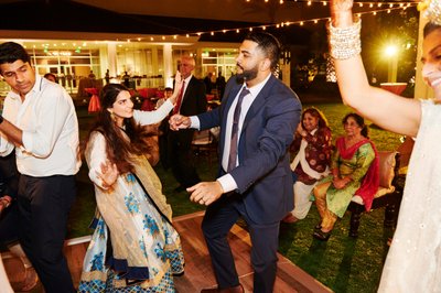 Shruthi and Arjun’s Beautiful Outdoor Wedding Reception at Amelia Island, Florida