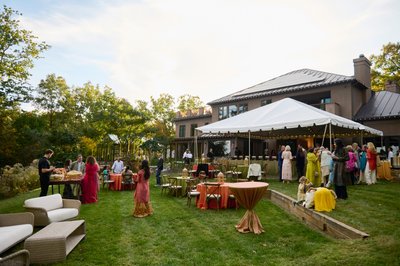 Wedding mehndi event celebrations and ceremony at bride’s private residence in Charlottesville, Virginia