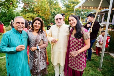 Wedding mehndi event celebrations and ceremony at bride’s private residence in Charlottesville, Virginia