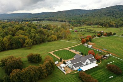 Wedding sangeet event celebrations and ceremonies at the Castle Hill Cider in Keswick, Virginia