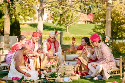 Anjali and Manish’s Romantic Straight-Out-of-Bollywood Wedding on the Lawn at the Boars Head Resort in Charlottesville, Virginia