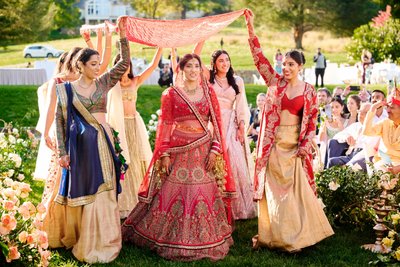 Anjali and Manish’s Romantic Straight-Out-of-Bollywood Wedding on the Lawn at the Boars Head Resort in Charlottesville, Virginia