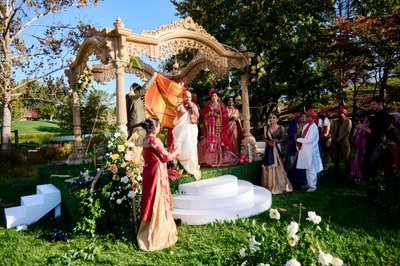 Anjali and Manish’s Romantic Straight-Out-of-Bollywood Wedding on the Lawn at the Boars Head Resort in Charlottesville, Virginia