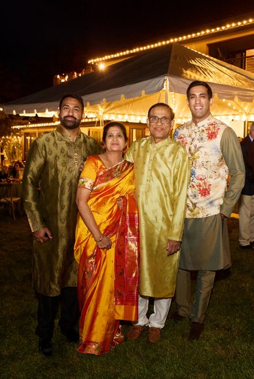 Wedding mehndi event celebrations and ceremony at bride’s private residence in Charlottesville, Virginia