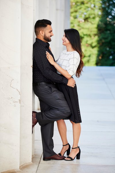 Engagement Session in Washington DC by the Memorials