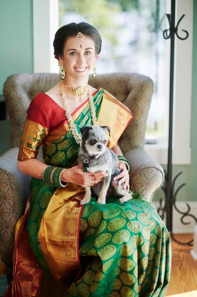 Caucasian American Hindu Bridal Attire