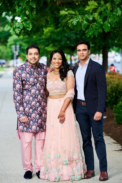 Tripali and Ntin’s Sangeet ceremony at 101 Constitution Ave, Washington DC