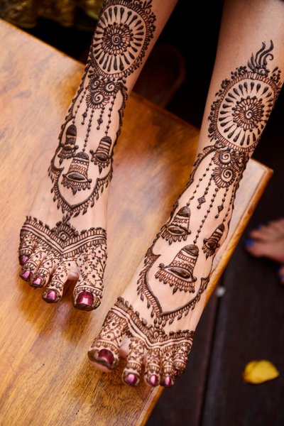 Wedding mehndi event celebrations and ceremony at bride’s private residence in Charlottesville, Virginia