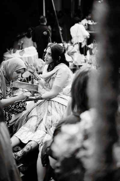 Wedding mehndi event celebrations and ceremony at bride’s private residence in Charlottesville, Virginia