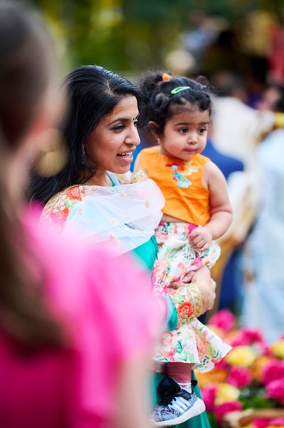 Wedding mehndi event celebrations and ceremony at bride’s private residence in Charlottesville, Virginia