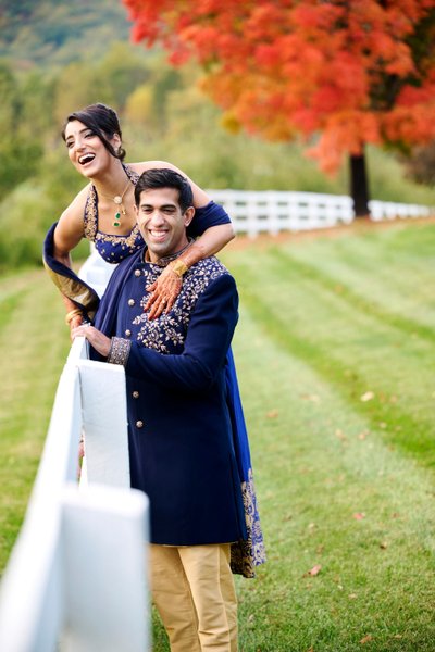 Wedding sangeet event celebrations and ceremonies at the Castle Hill Cider in Keswick, Virginia