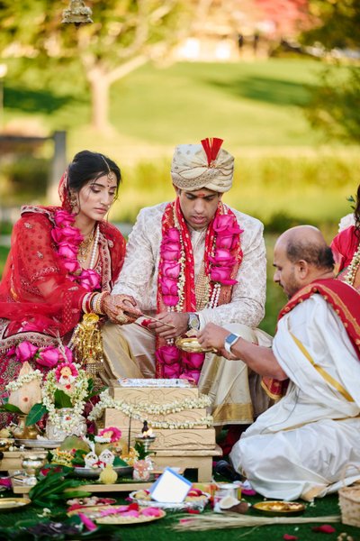 Anjali and Manish’s Romantic Straight-Out-of-Bollywood Wedding on the Lawn at the Boars Head Resort in Charlottesville, Virginia