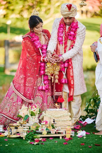 Anjali and Manish’s Romantic Straight-Out-of-Bollywood Wedding on the Lawn at the Boars Head Resort in Charlottesville, Virginia