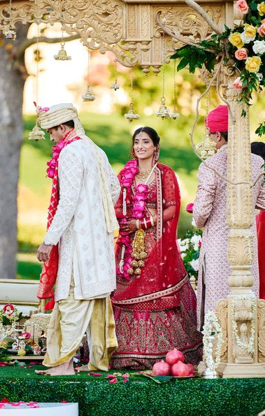 Anjali and Manish’s Romantic Straight-Out-of-Bollywood Wedding on the Lawn at the Boars Head Resort in Charlottesville, Virginia