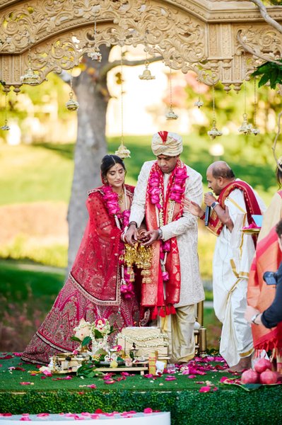 Anjali and Manish’s Romantic Straight-Out-of-Bollywood Wedding on the Lawn at the Boars Head Resort in Charlottesville, Virginia