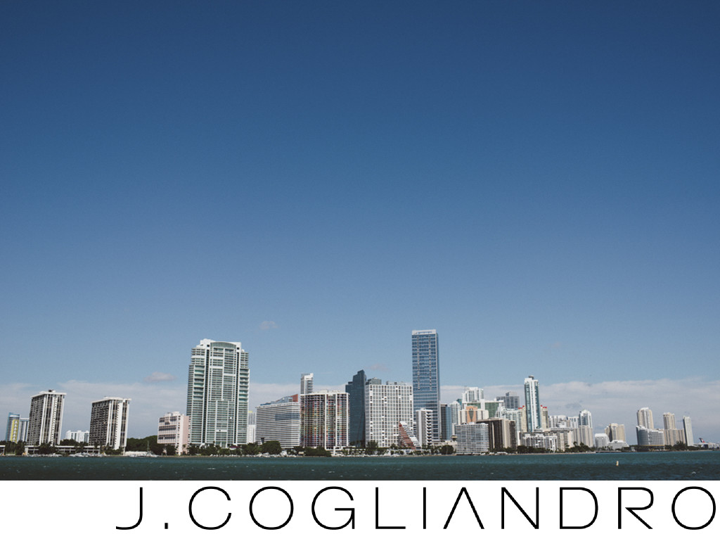 Miami Skyline with Best Destination Wedding Photography