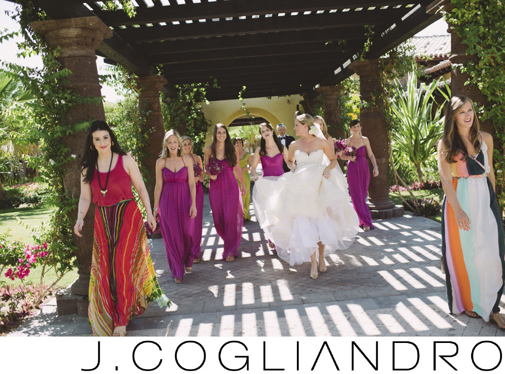The Bridal Party at Destination Wedding in Los Cabos