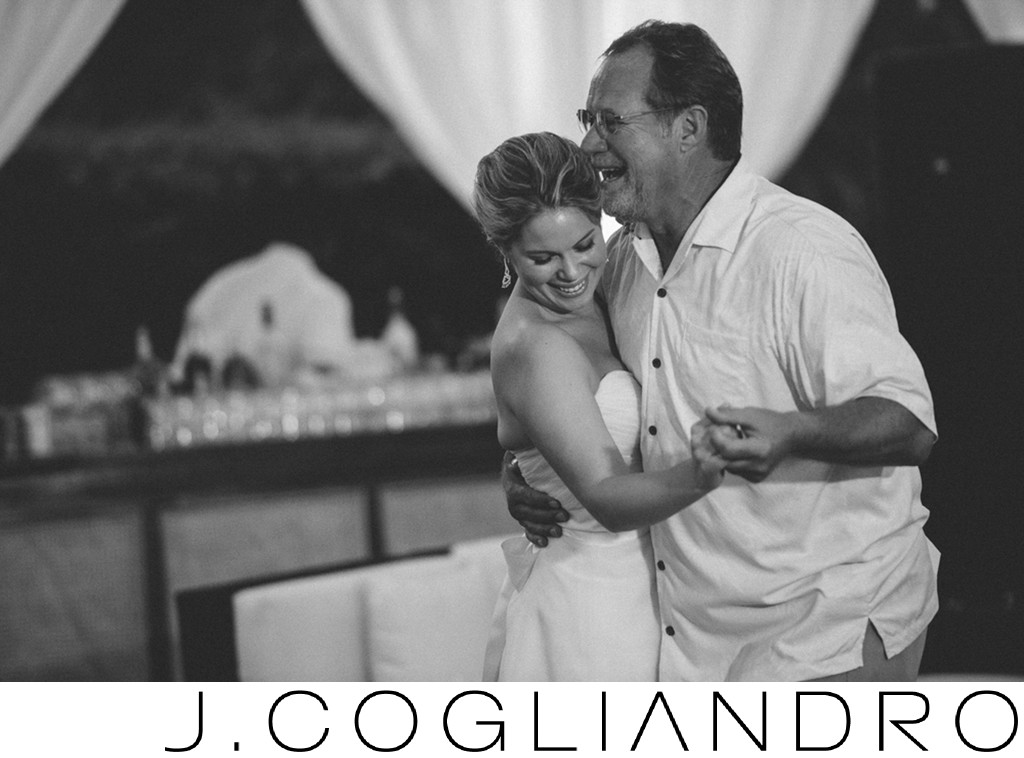 Father Daughter Dance at Destination Wedding in Bahamas