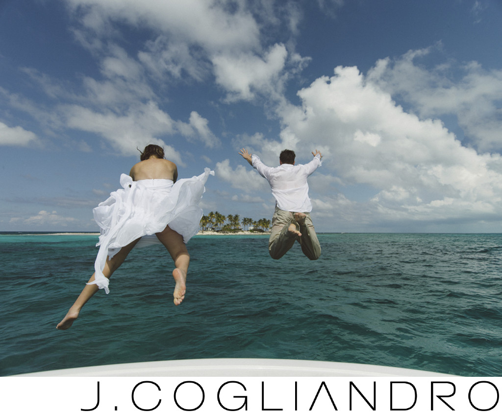 Taking the Plunge in the Bahamas Wedding Photography