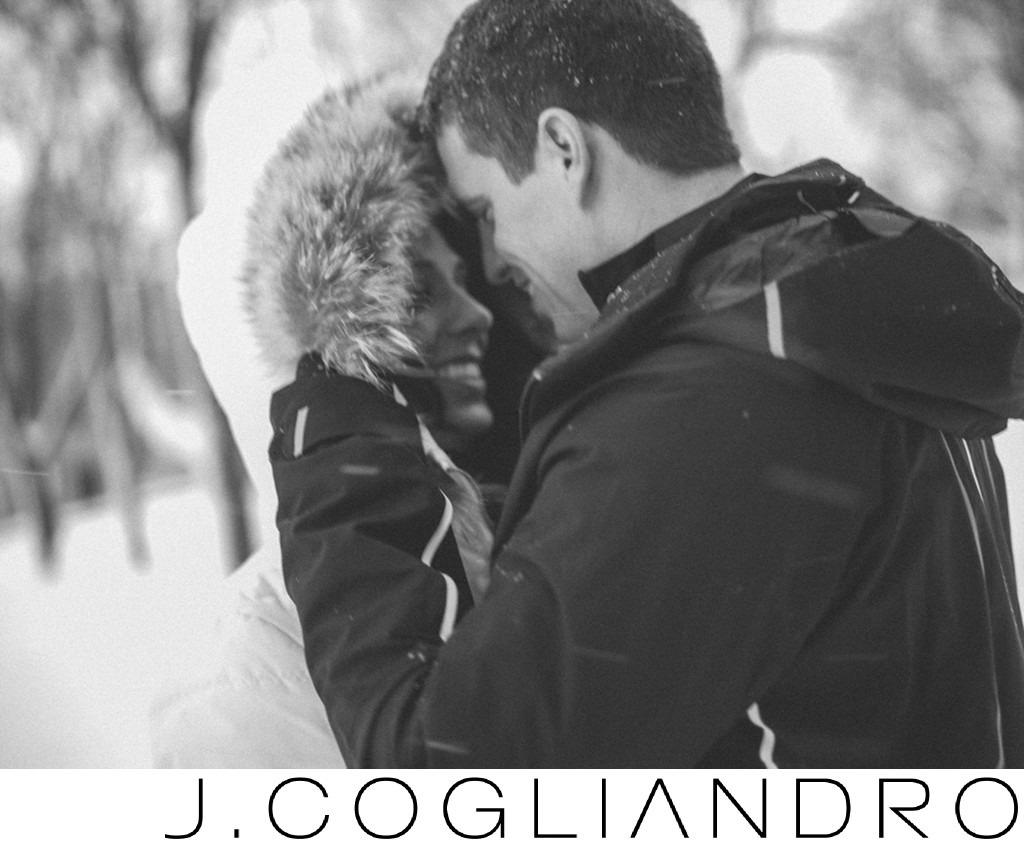 Winter Engagement Photography in Quebec City