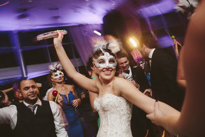 Masks and Maracas Wedding Reception in Miami