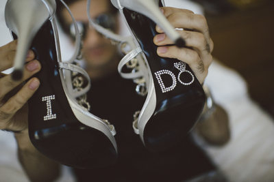 The Bride's Shoes at Epic Hotel in Miami Weddings